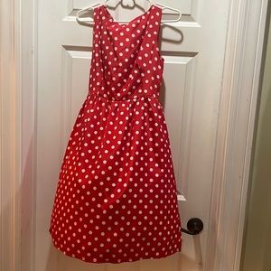 Red and White polka dot pinup dress **PRICE DROP!!**